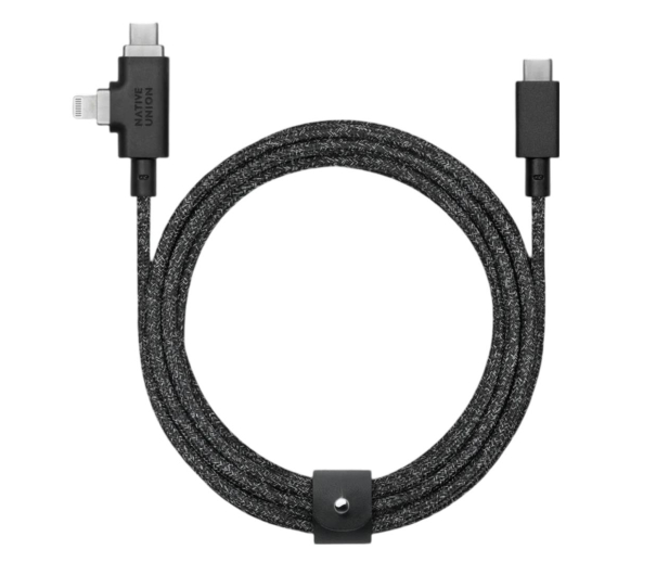 NATIVE UNION Belt Cable Duo Pro 240W USB-C – Lightning/USB-C 2,4m cosmos - 1275946 - zdjęcie